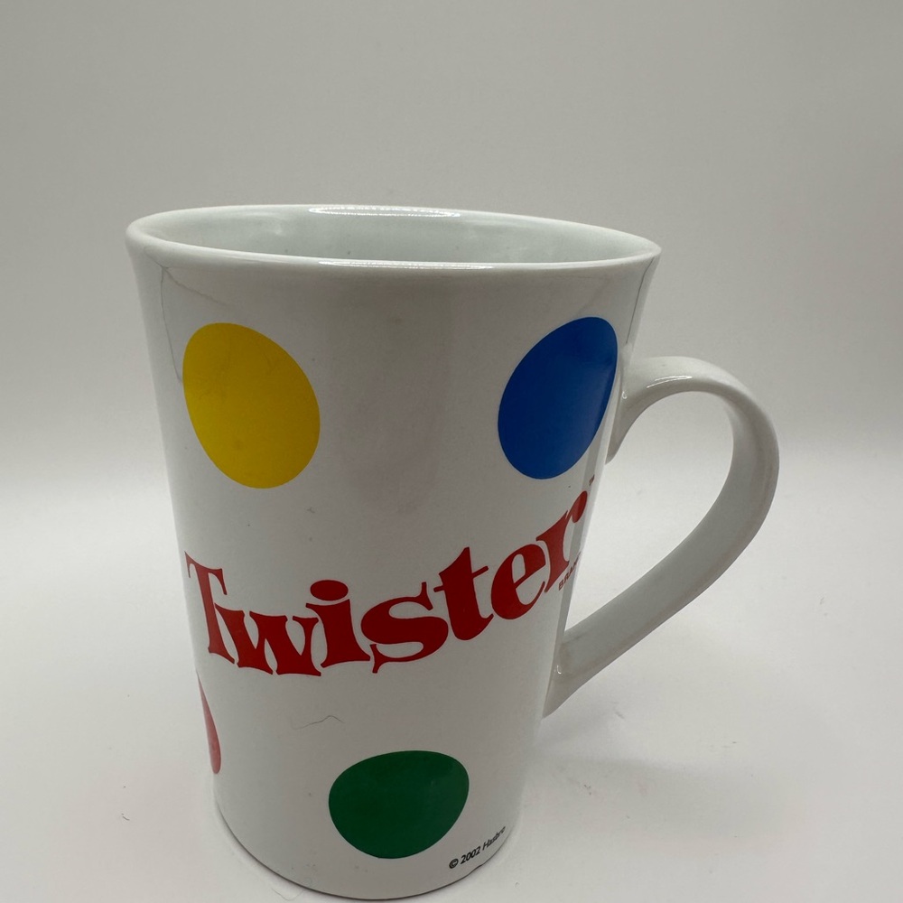 Twister Board Game Mug Sherwood Brands 2002 Polka Dot Coffee Cup Retro